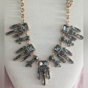 IMAN Global Chic Art Deco Rhinestone Necklace